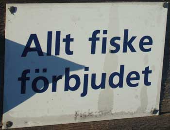 Fiske förbjudet